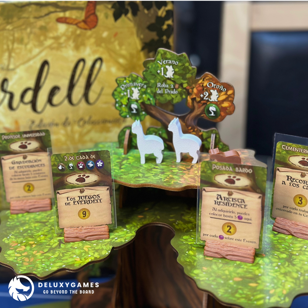Everdell: 40+ piezas (Incluye expansión familia exóticos: canguros, pangolines, koalas y alpacas)