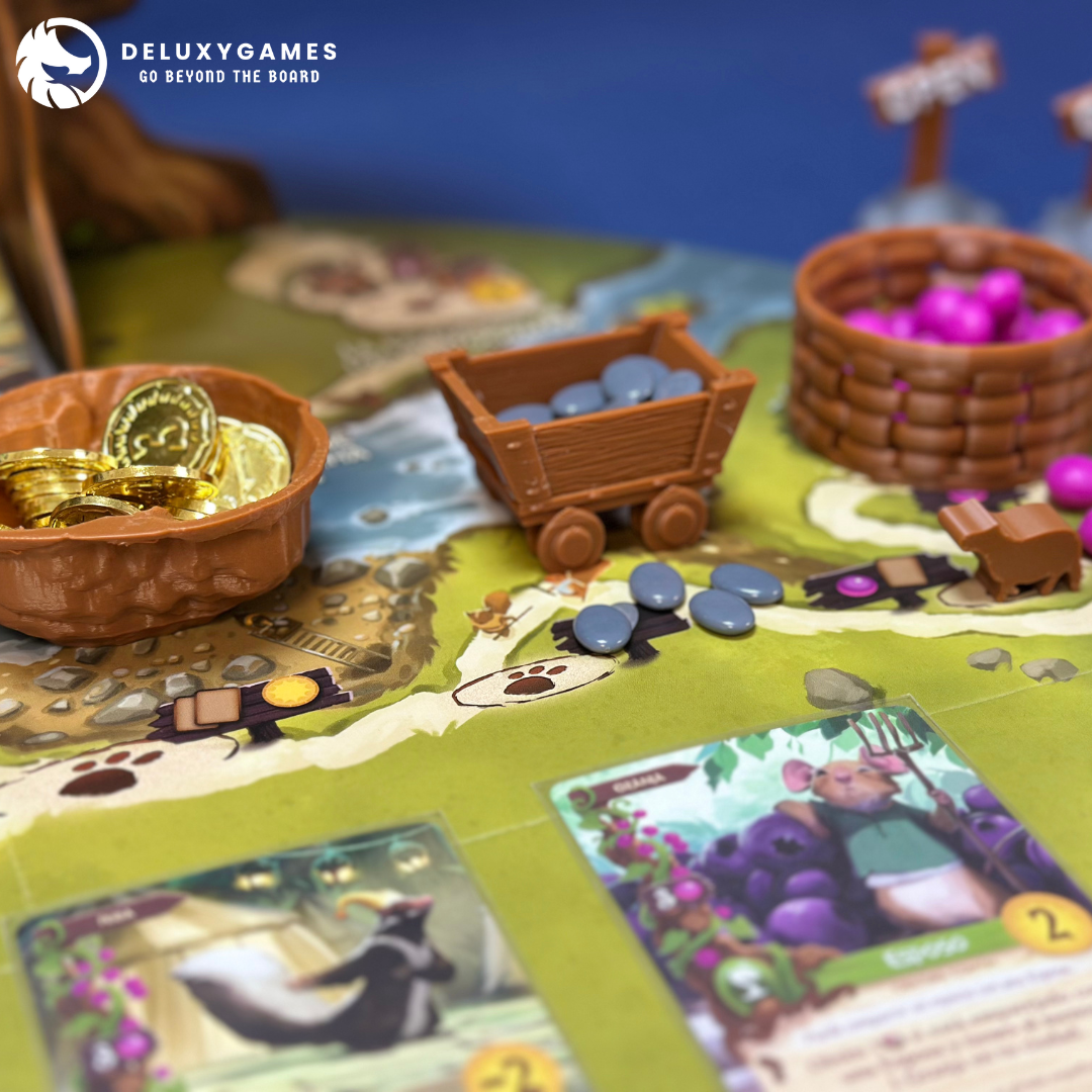 Everdell: 40+ piezas (Incluye expansión familia exóticos: canguros, pangolines, koalas y alpacas)
