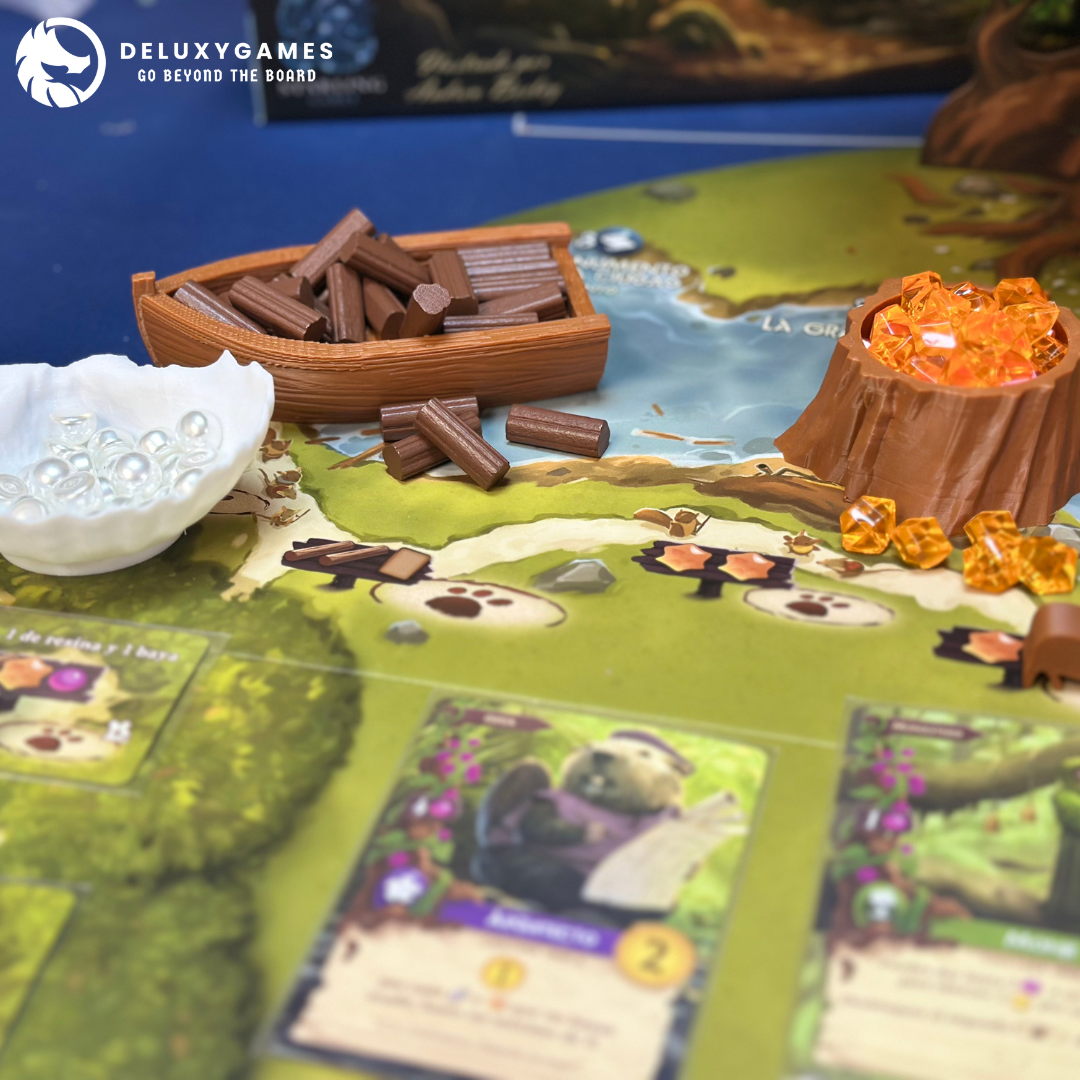 Everdell: 40+ piezas (Incluye expansión familia exóticos: canguros, pangolines, koalas y alpacas)