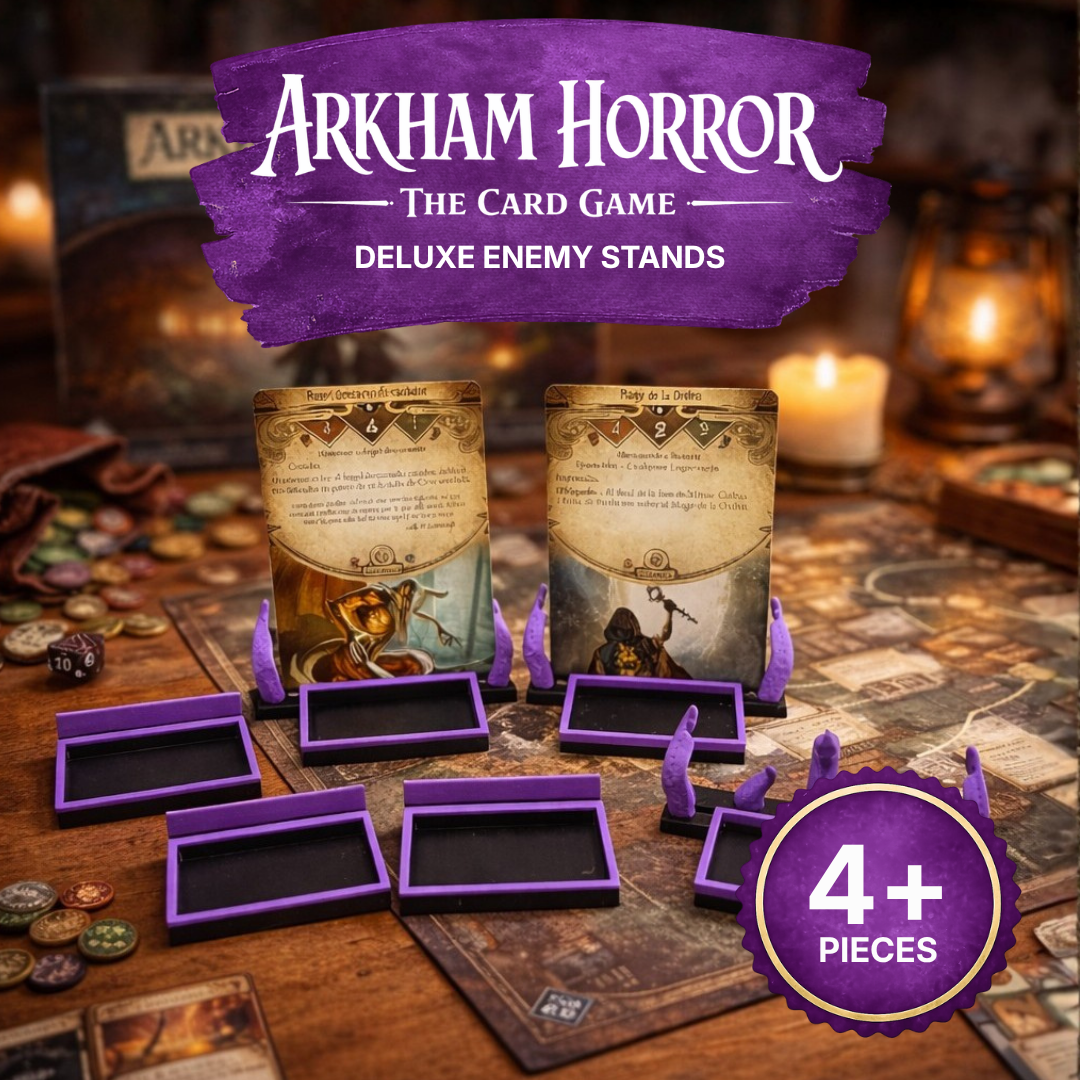 Arkham Horror LCG: Tentacle Enemy Stands With Token Trays With Tentacles