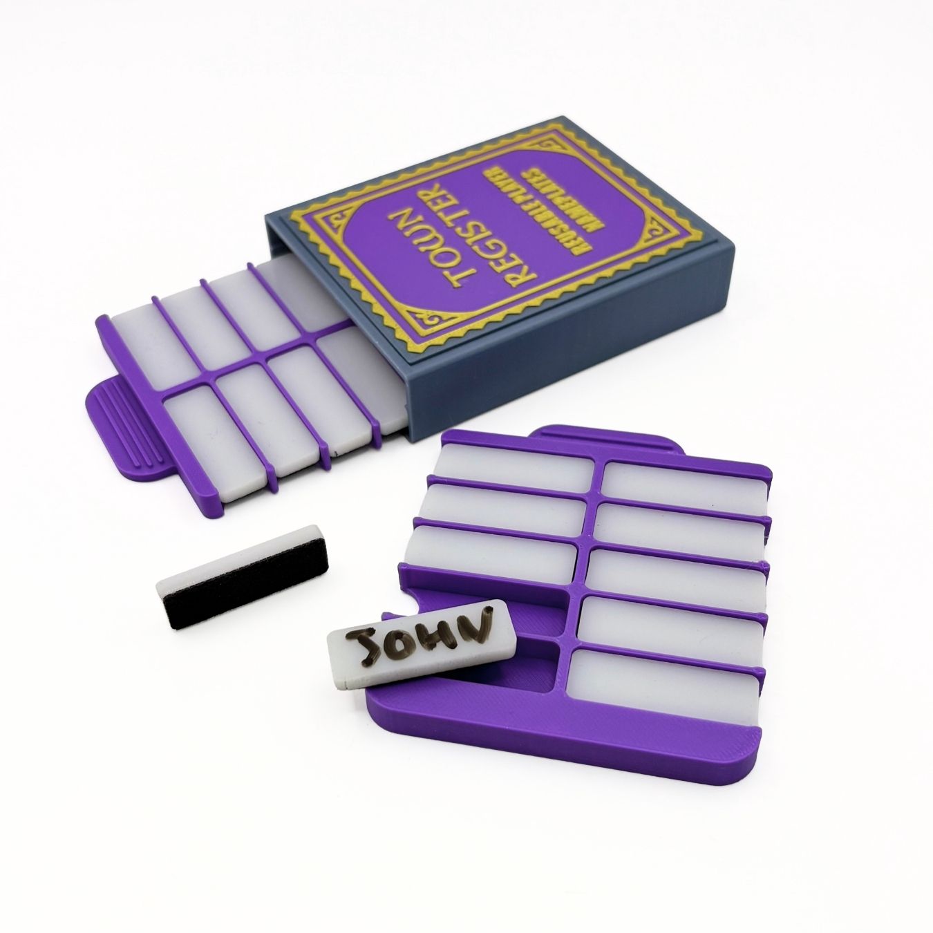 Blood on the Clocktower: Town Register Reusable Player Nameplates Upgrades & 3D Printed Accessories | DeluxyGames