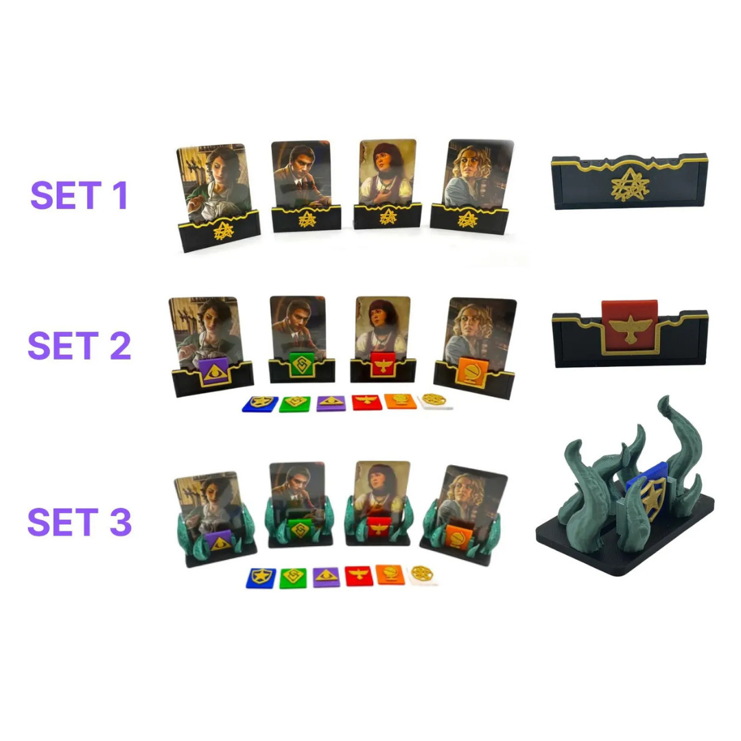 Arkham Horror LCG – Deluxe Investigator Stand Kit Upgrades & 3D Printed Accessories | DeluxyGames