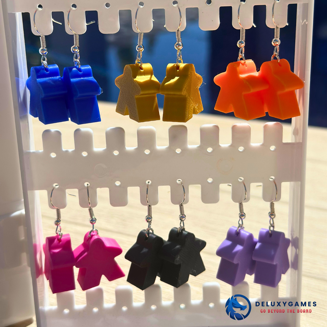 Pendientes Meeple – En diferentes colores para Fans de Juegos de Mesa