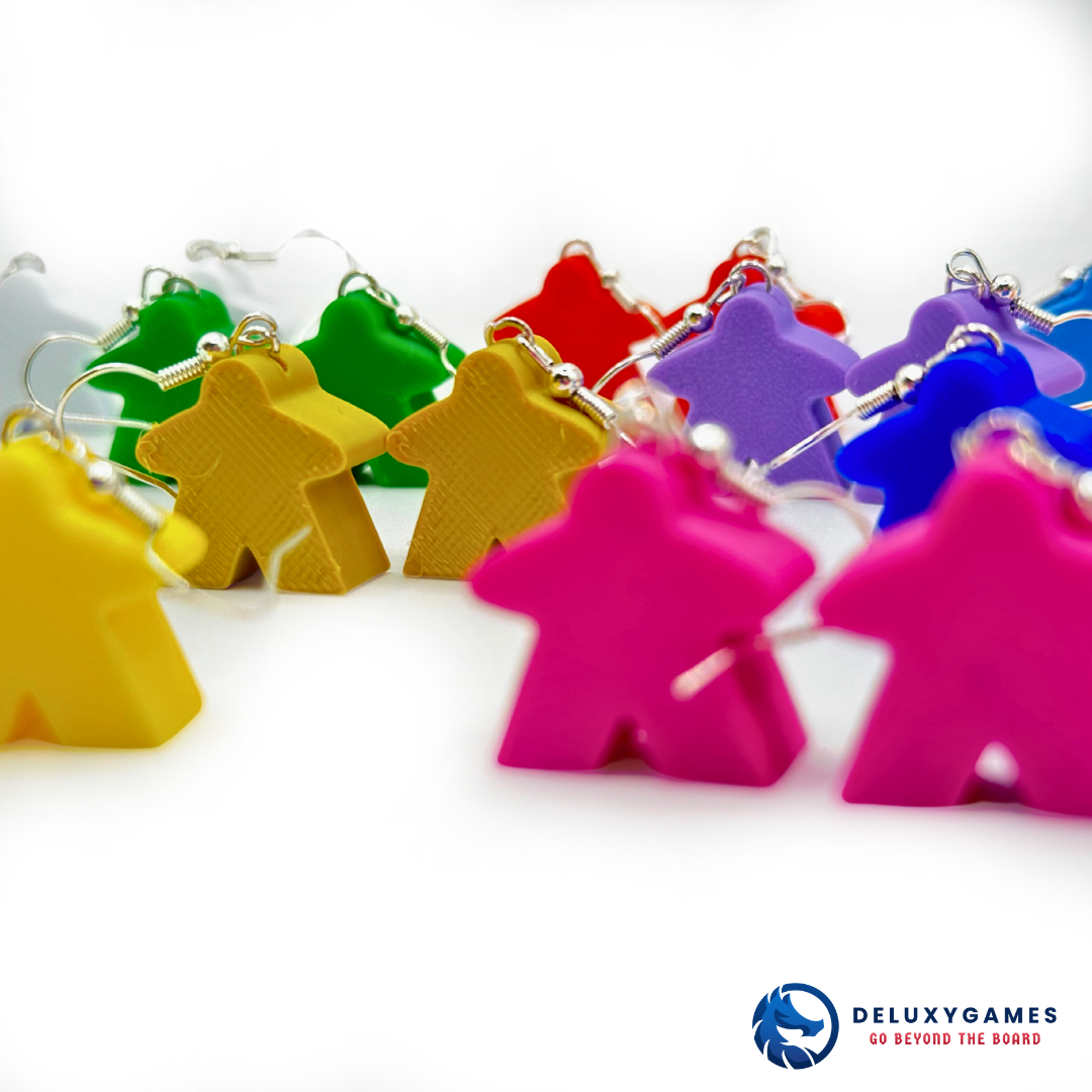 Pendientes Meeple – En diferentes colores para Fans de Juegos de Mesa