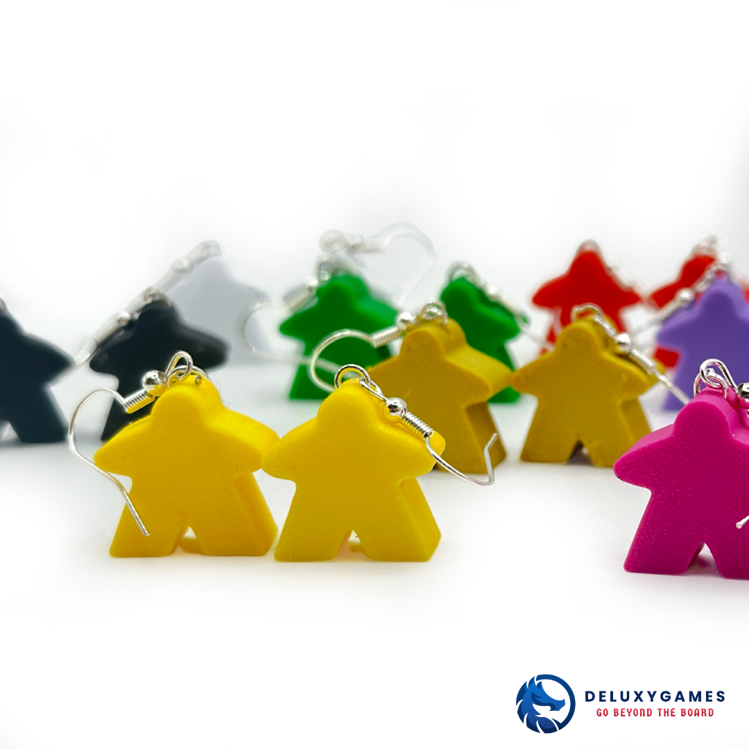 Pendientes Meeple – En diferentes colores para Fans de Juegos de Mesa