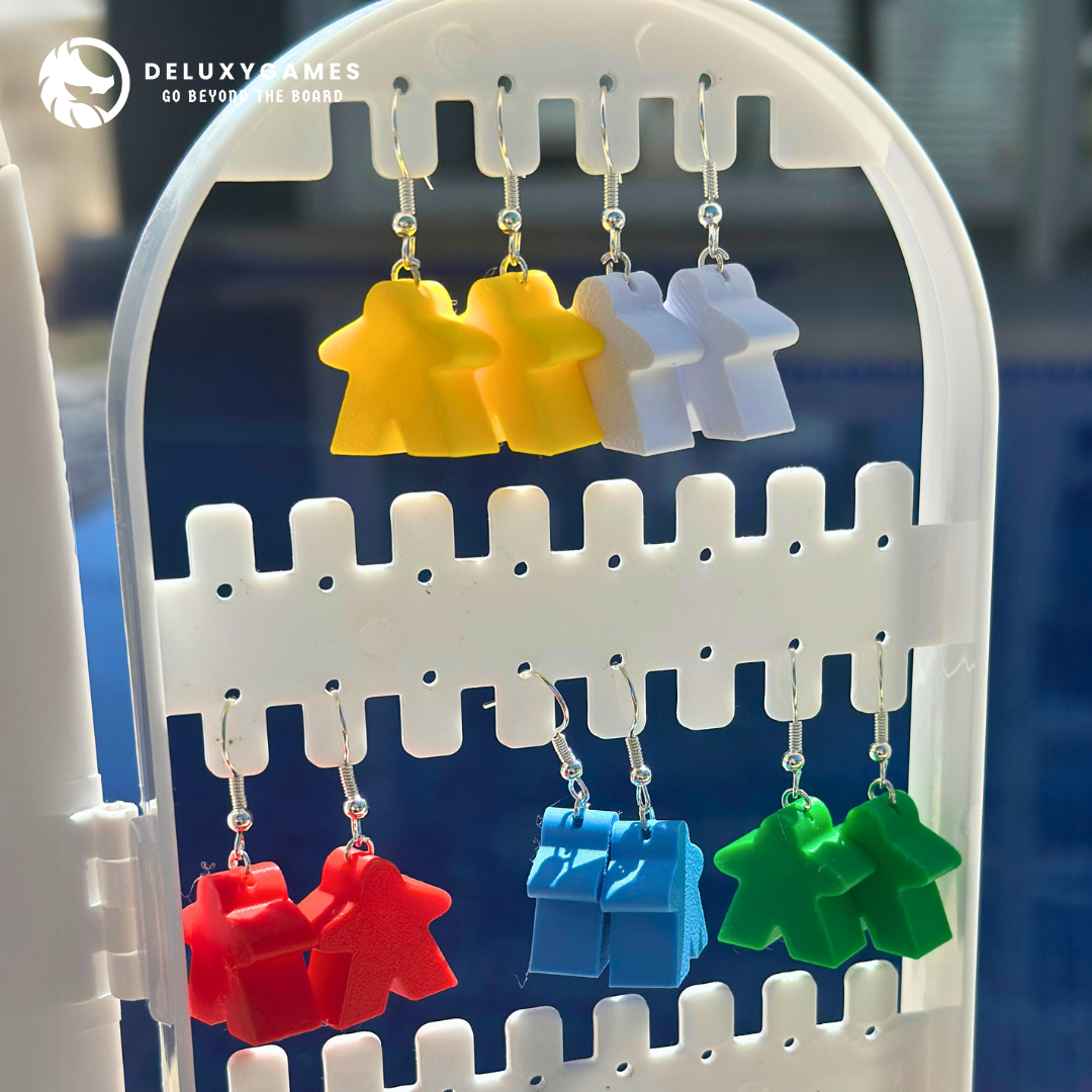 Pendientes Meeple – En diferentes colores para Fans de Juegos de Mesa