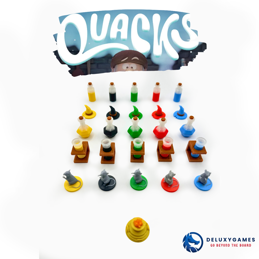 Pócimas y Brebajes / Quacks: 26 tokens para juego base y expansiones