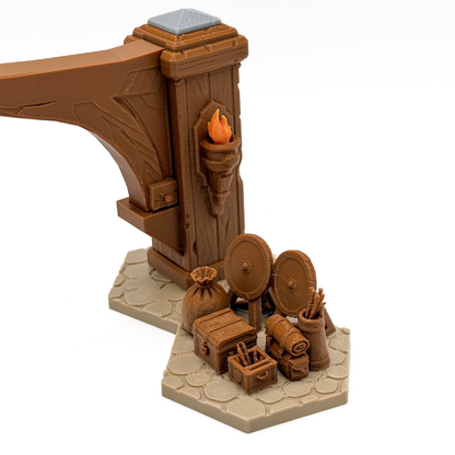 The Elder Scrolls: Betrayal of the Second Era - Skyrim Town Terrain Set Upgrades & 3D Printed Accessories | DeluxyGames