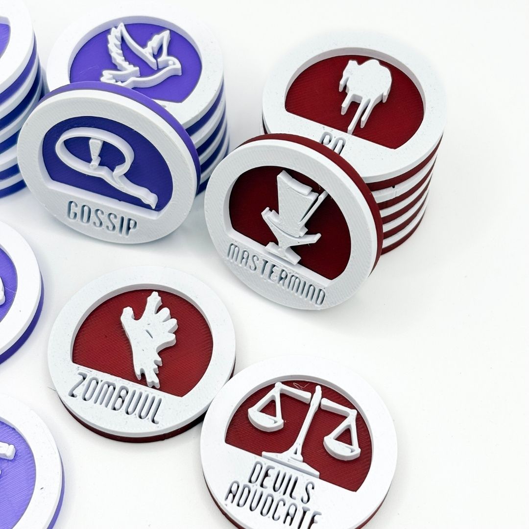Blood On The Clocktower -  22 character tokens Upgrades & 3D Printed Accessories | Mi tienda