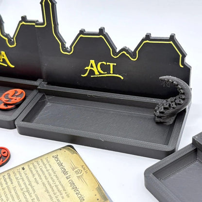 Arkham Horror LCG - Plan, Act, and Scenario card holder Upgrades & 3D Printed Accessories | DeluxyGames
