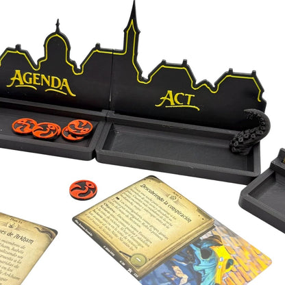Arkham Horror LCG - Plan, Act, and Scenario card holder Upgrades & 3D Printed Accessories | DeluxyGames