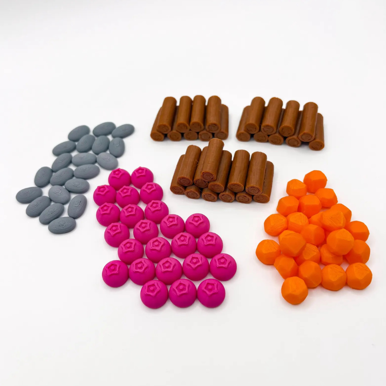 Everdell Resource Tokens & Gold Point Coins Upgrades & 3D Printed Accessories | DeluxyGames