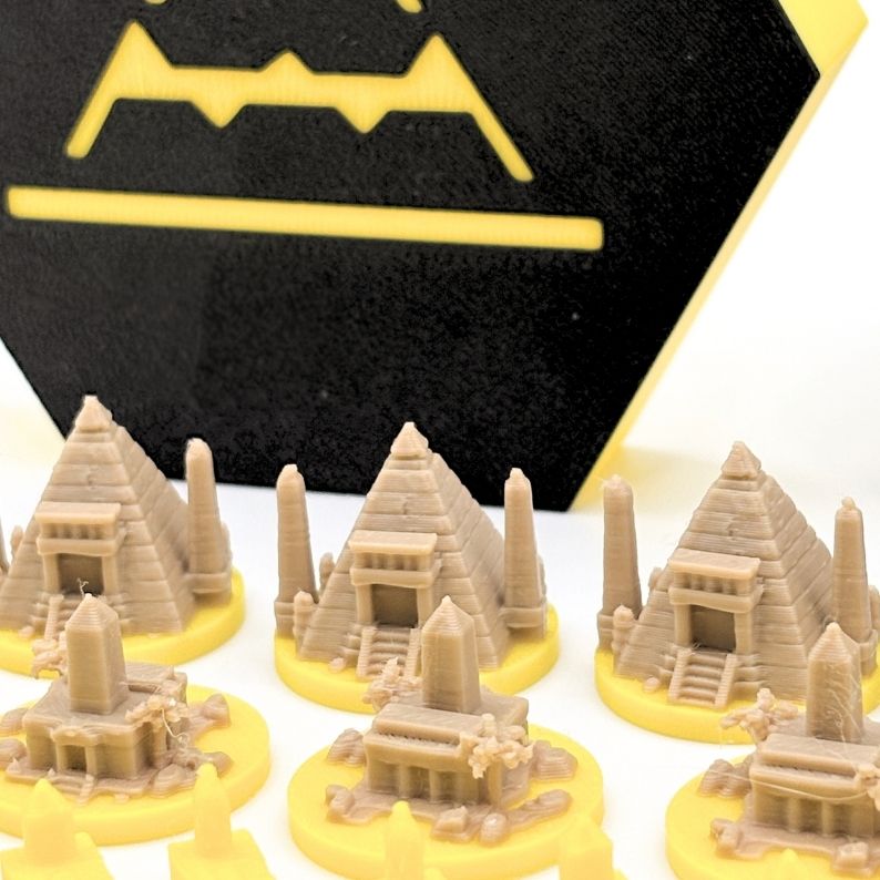 Catan Ancient Civilizations Upgrade Set Upgrades & 3D Printed Accessories | DeluxyGames