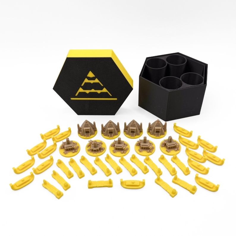 Catan Ancient Civilizations Upgrade Set Upgrades & 3D Printed Accessories | DeluxyGames