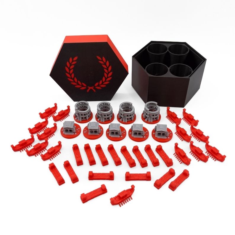 Catan Ancient Civilizations Upgrade Set Upgrades & 3D Printed Accessories | DeluxyGames