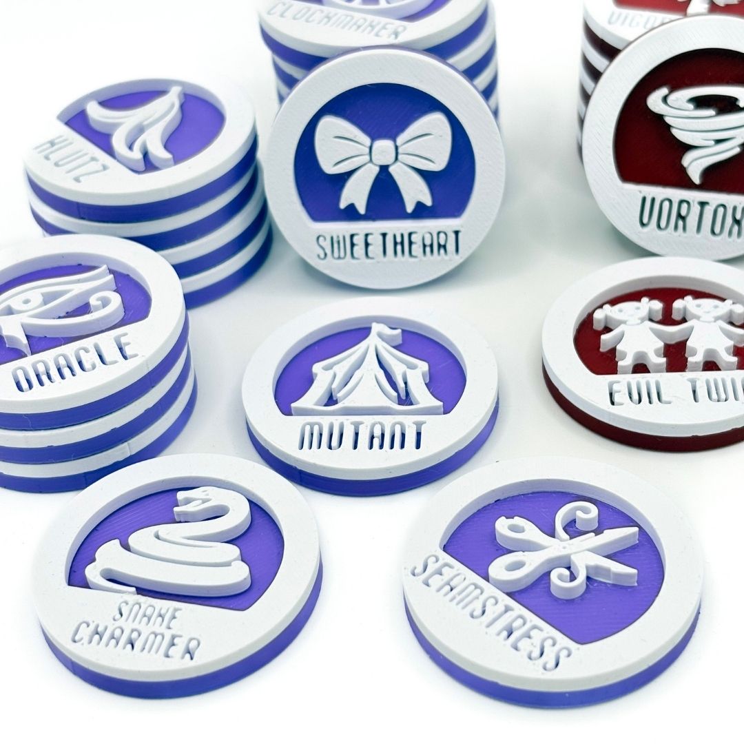 Blood On The Clocktower -  22 character tokens Upgrades & 3D Printed Accessories | Mi tienda