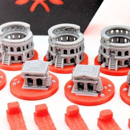 Catan Ancient Civilizations Upgrade Set Upgrades & 3D Printed Accessories | DeluxyGames