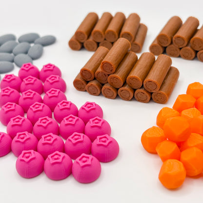 Everdell Resource Tokens & Gold Point Coins