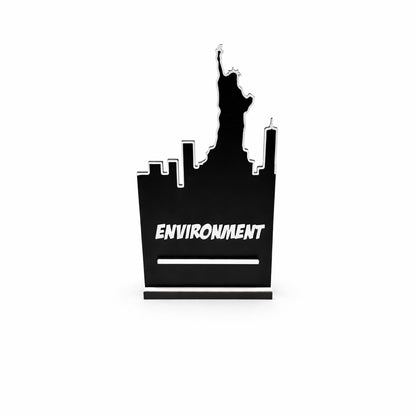 Marvel Champions New York Skyline Card Holder Upgrades & 3D Printed Accessories | DeluxyGames