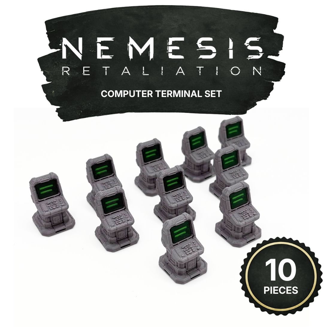 Nemesis Computer Terminal Set Upgrades & 3D Printed Accessories | DeluxyGames