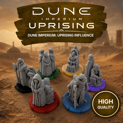 Dune Imperium Uprising Alliance Influence Tokens Upgrades & 3D Printed Accessories | DeluxyGames