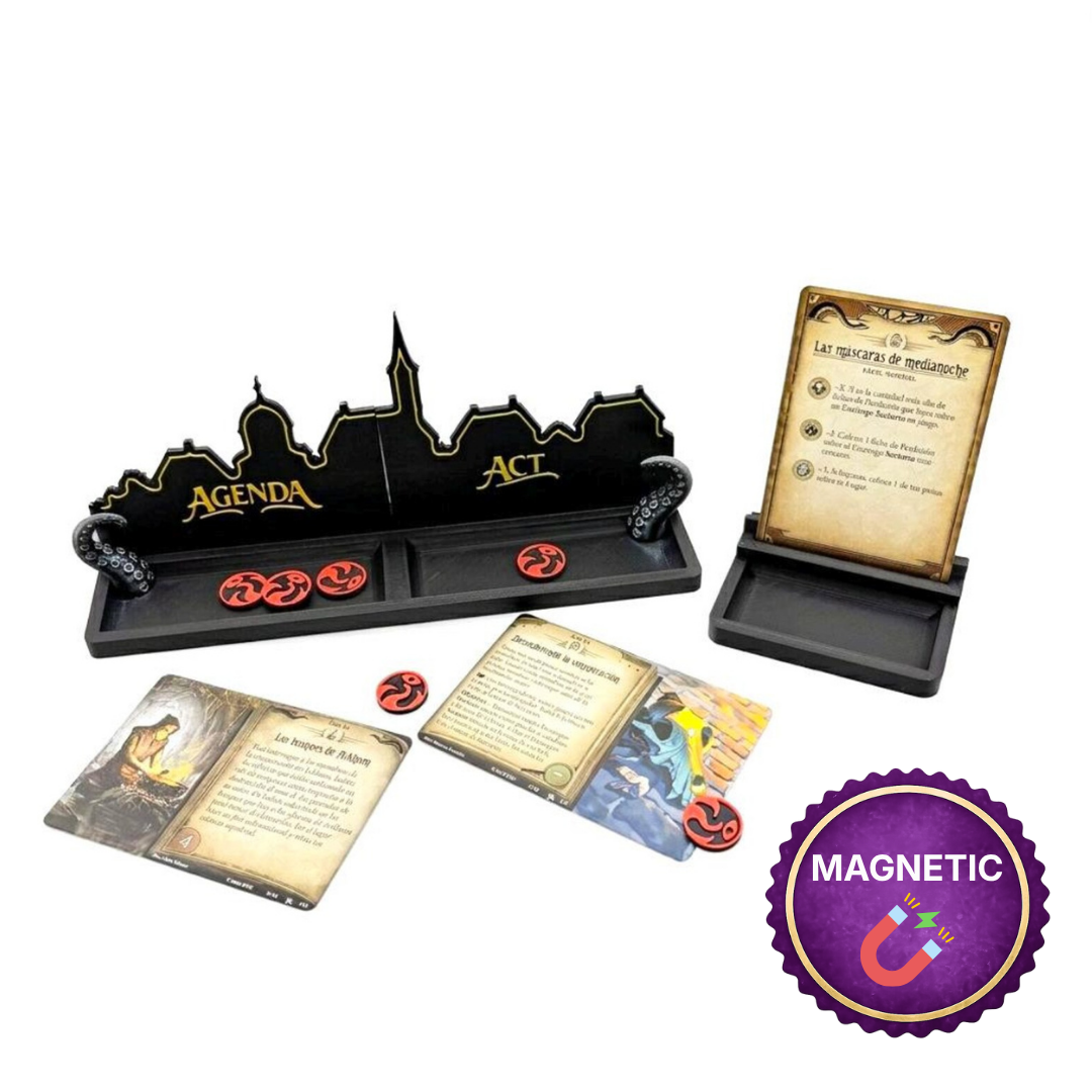 arkham horror the card game accessories Arkham Horror LCG: Deluxe Agenda, Act & Scenario Card Stands MAGNETIC