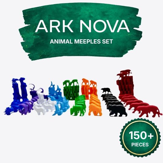 Ark Nova Animal Meeples Set Upgrades & 3D Printed Accessories | DeluxyGames