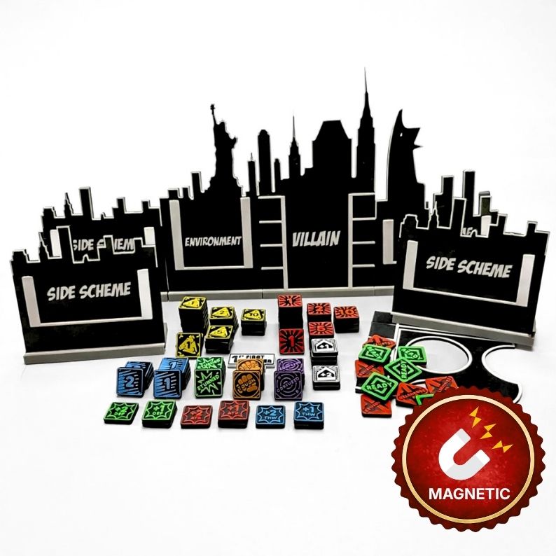 Marvel Champions LCG – Deluxe Magnetic Upgrade Set Upgrades & 3D Printed Accessories | DeluxyGames