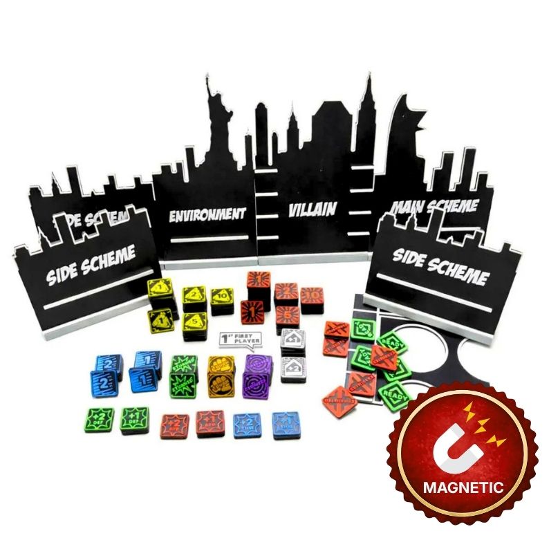 Marvel Champions LCG – Deluxe Magnetic Upgrade Set Upgrades & 3D Printed Accessories | DeluxyGames
