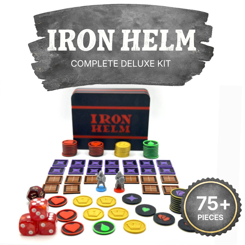 Iron Helm – Deluxe Token Set with Magnetic Organizer Box Upgrades & 3D Printed Accessories | DeluxyGames