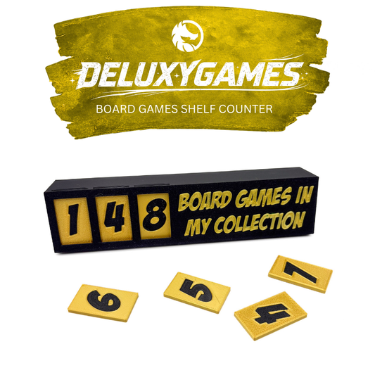 Board Game Collection Counter for IKEA BILLY & KALLAX Shelves Upgrades & 3D Printed Accessories | DeluxyGames