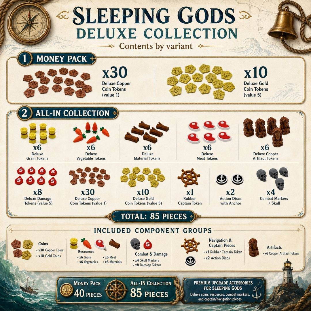Sleeping Gods Deluxe Upgrade kit Upgrades & 3D Printed Accessories | DeluxyGames