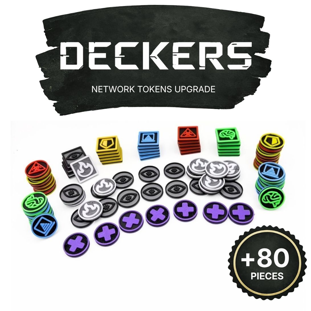 Deckers: Network Tokens Upgrade Upgrades & 3D Printed Accessories | DeluxyGames