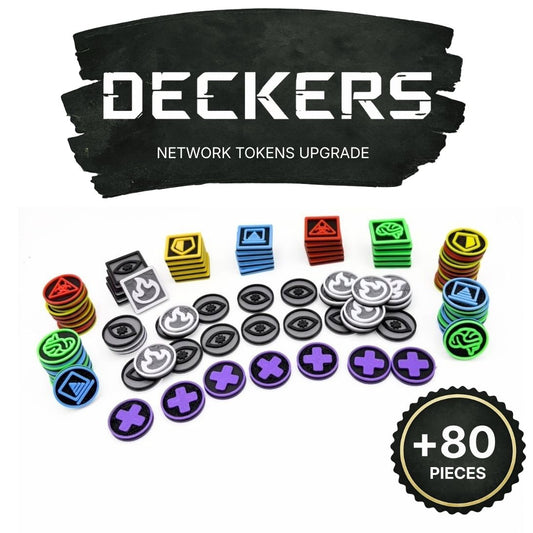 Deckers: Network Tokens Upgrade Upgrades & 3D Printed Accessories | DeluxyGames