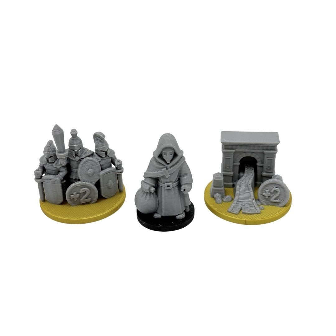 Catan Special Tokens Deluxe Upgrade Set Upgrades & 3D Printed Accessories | DeluxyGames