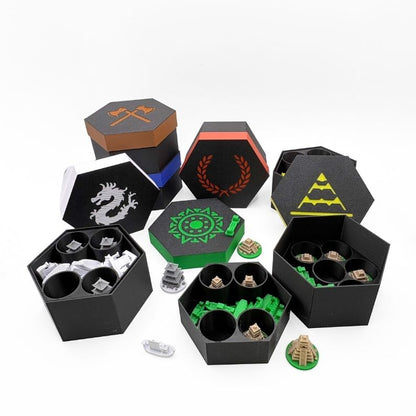 Catan Ancient Civilizations Upgrade Set Upgrades & 3D Printed Accessories | DeluxyGames