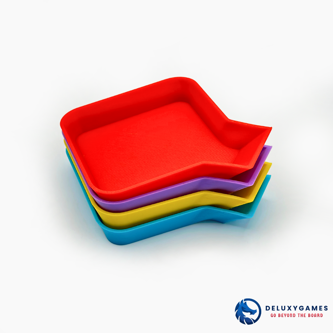 Otros accesorios: Bandejas para tokens o recursos de juegos de mesa