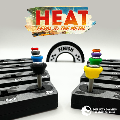 Heat: pedal to the metal, Palancas y cajas de cambio + línea de meta