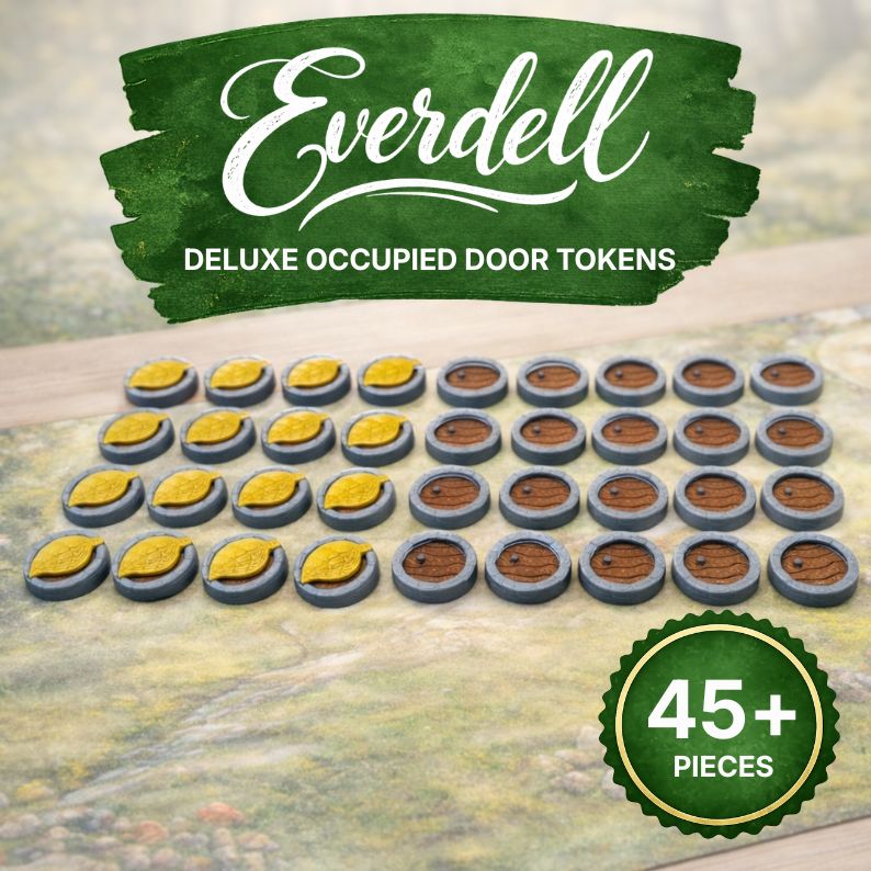 Everdell Occupied Door Tokens Upgrades & 3D Printed Accessories | DeluxyGames