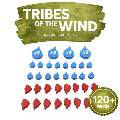 Tribes of the Wind tokens - 126 pieces Upgrades & 3D Printed Accessories | DeluxyGames