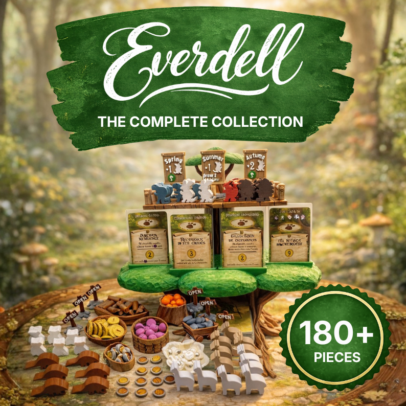 Everdell Deluxe Upgrade Kit Upgrades & 3D Printed Accessories | DeluxyGames