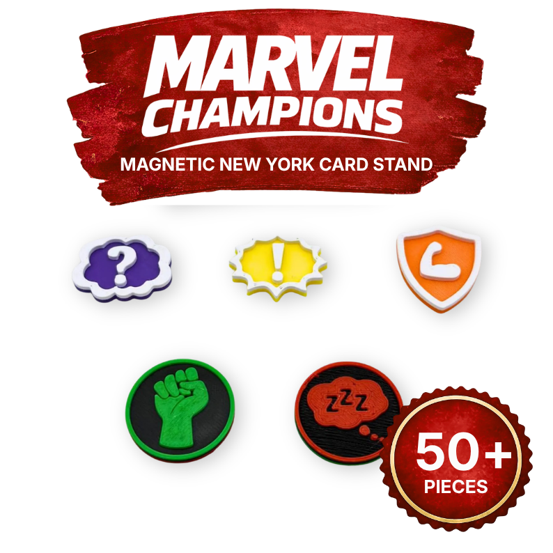 Marvel Champions: The Card Game tokens - 50 pieces Upgrades & 3D Printed Accessories | DeluxyGames