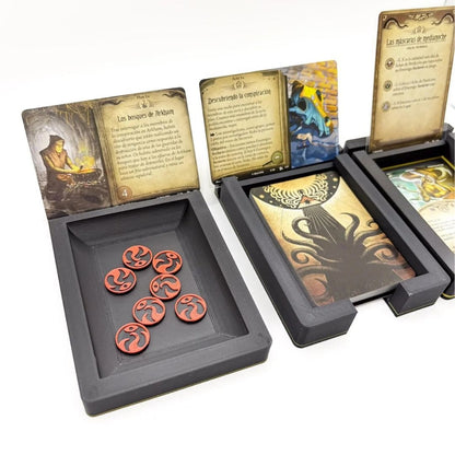 Arkham Horror LCG Card Holders Set – Agenda, Act & Scenario Organizer Upgrades & 3D Printed Accessories | DeluxyGames