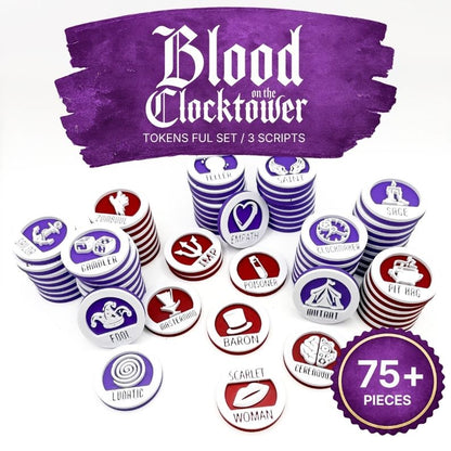 Blood On The Clocktower -  22 character tokens Upgrades & 3D Printed Accessories | Mi tienda