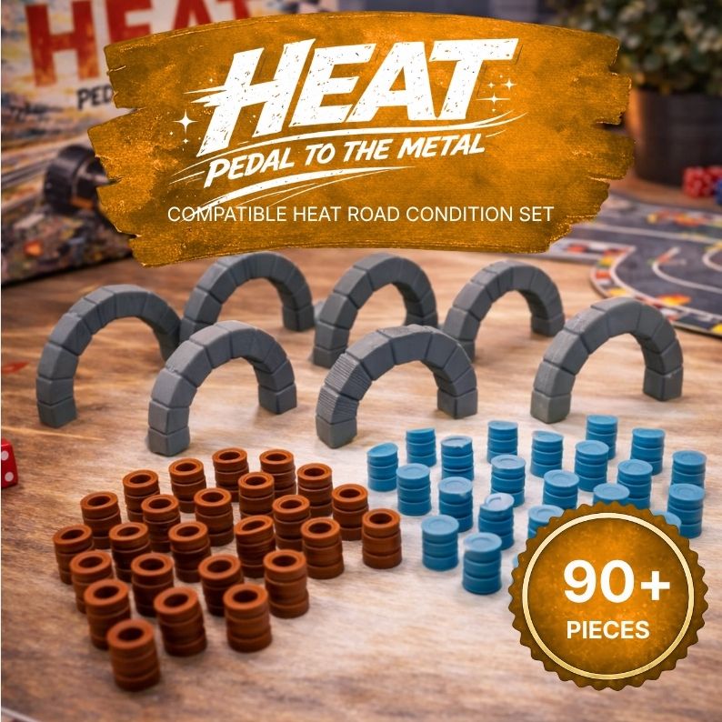 Heat: Pedal to the Metal – Road condition set Upgrades & 3D Printed Accessories | DeluxyGames