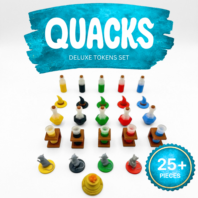 Quacks – Complete Deluxe Token Set Upgrades & 3D Printed Accessories | DeluxyGames
