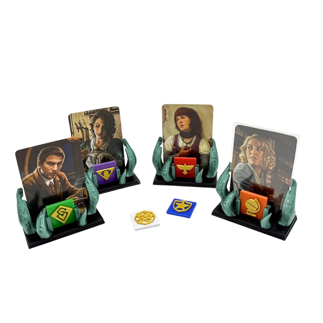 Arkham Horror LCG – Deluxe Investigator Stand Kit Upgrades & 3D Printed Accessories | DeluxyGames