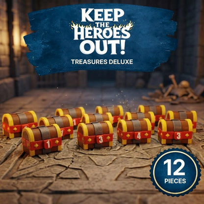 Keep the Heroes Out – Deluxe Treasure Token Set Upgrades & 3D Printed Accessories | DeluxyGames