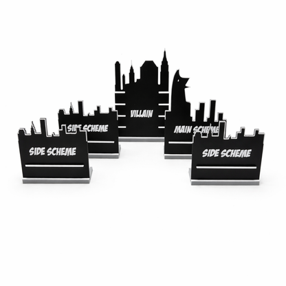 Marvel Champions New York Skyline Card Holder Upgrades & 3D Printed Accessories | DeluxyGames