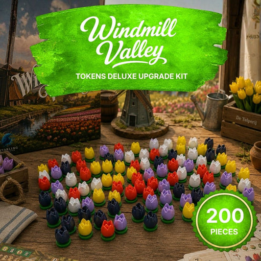 Windmill Valley Deluxe Tulip Bulbs Tokens Upgrades & 3D Printed Accessories | DeluxyGames